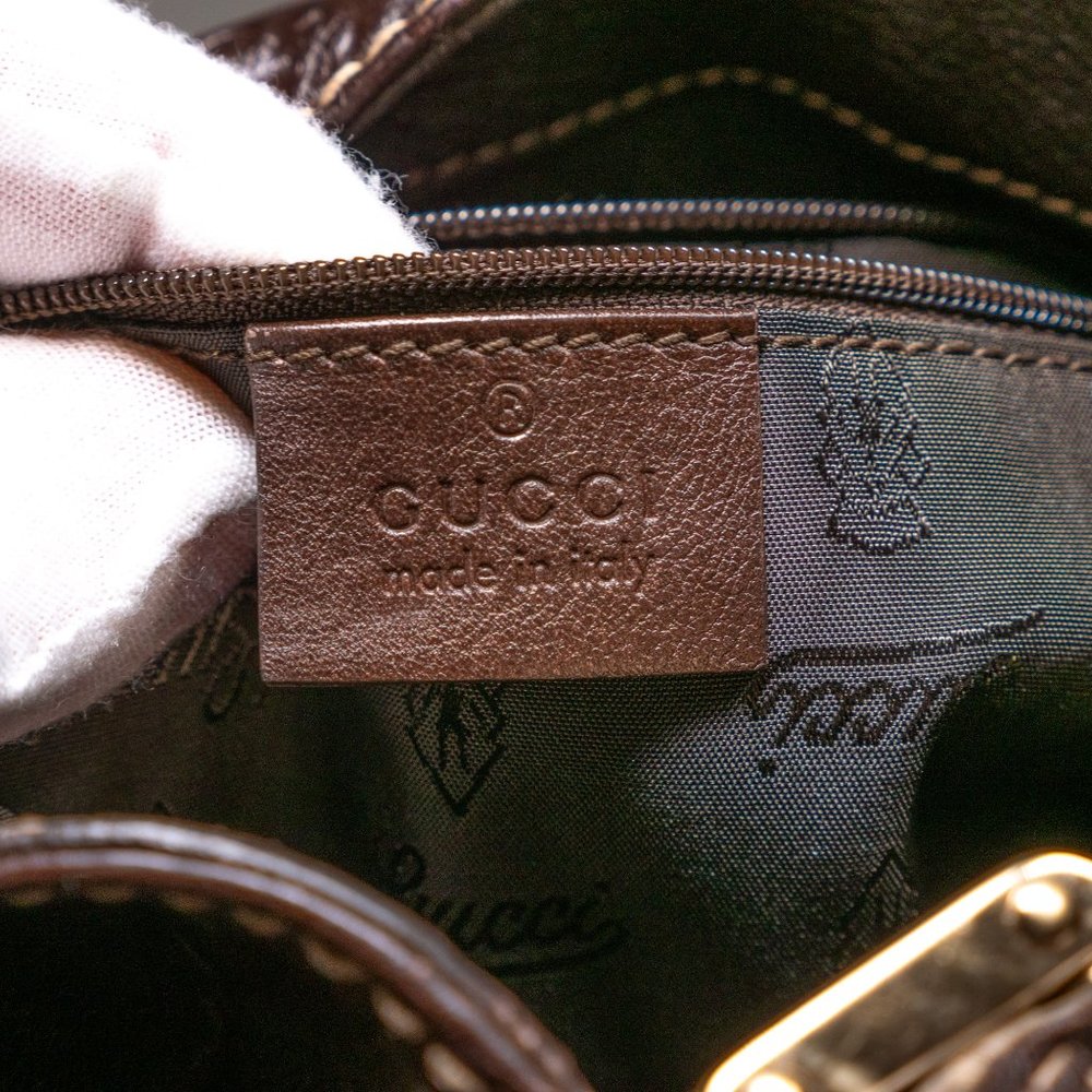 ❌SOLD❌ Authentic GUCCI Leather Hobo Bag - Picture 11 of 15